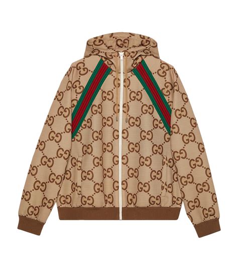 gucci mens hooded jackets|vintage Gucci jacket men's.